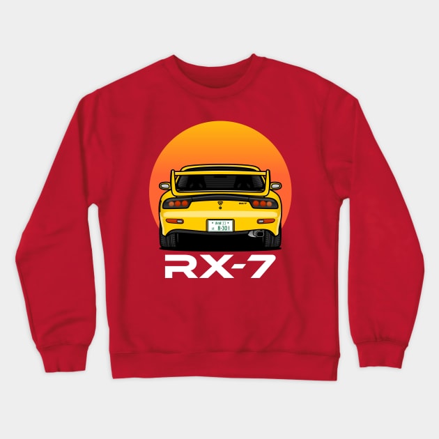 Mazda RX-7 JDM Initial-D Drift Ver C Crewneck Sweatshirt by grphc_dsg21